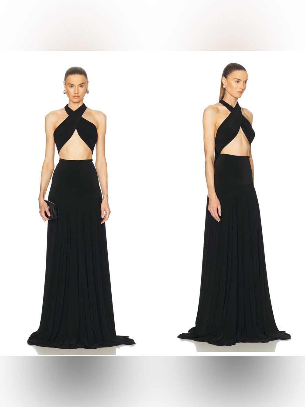 NWT NORMA KAMALI Convertible gown in black